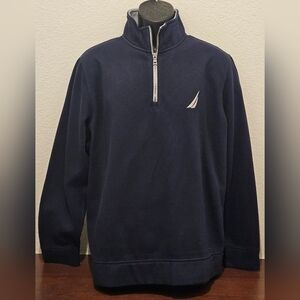 Nautica Dark Blue Zip-Up Sweater